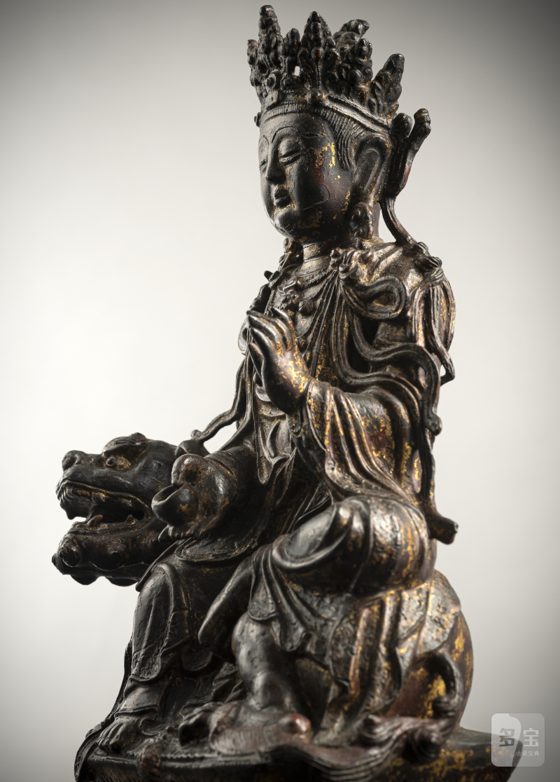 A BRONZE FIGURE OF GUANYIN - 图4